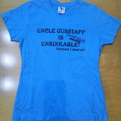 T-Shirt - Uncle Gusstaff Is Unsinkable niebieski, damski [limited]